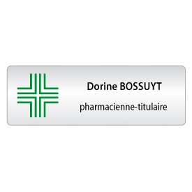 BADGE AVEC CROIX 1 TITULAIRE
