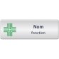 BADGE AVEC CROIX1, NOM, FONCTION