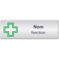 BADGE AVEC CROIX2, NOM, FONCTION