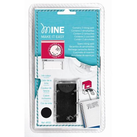 COLOP E20 INK PAD FOR TEXTILE STAMP - BLISTER 2PCS