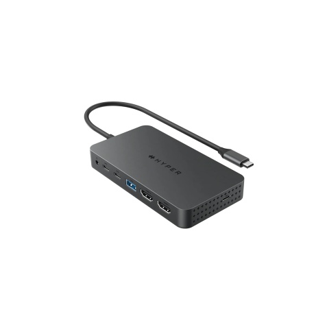 Adaptateur et convertisseur Hyper HUB USB-C 7 EN 1 DOUBLE HDMI 4K HD70002GL