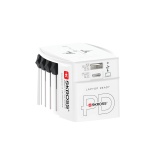 Adaptateur et convertisseur Skross Adaptateur 150 pays+ sortie USB + sortie Type C 65 watts + câble high speed charging 160 cm