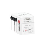 Adaptateur et convertisseur Skross Adaptateur 150 pays+ sortie USB + sortie Type C  65 watts + câble high speed charging 160 cm