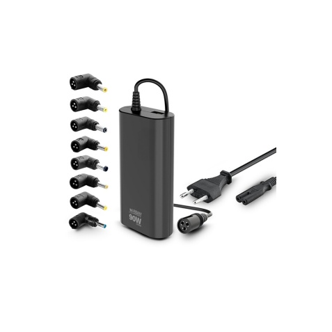 Chargeur et câble d'alimentation PC Urban Factory CHARGEUR UNIVERSEL PC 90W NOIR