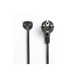 Chargeur et câble d'alimentation PC Diffusion CABLE D'ALIMENTATION SECTEUR 3 PÔLES TREFLE 2,5 M NOIR