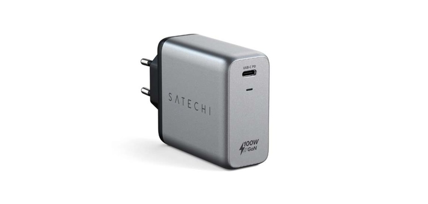 Chargeur et câble d'alimentation PC Satechi Chargeur Secteur 100W Gris