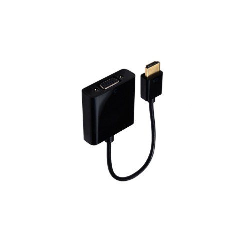 Câbles vidéo Accsup ADAPTATEUR HDMI MALE VERS VGA FEMELLE 20 CM NOIR