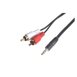 Câbles vidéo Onearz Mobile Gear Câble jack 3,5mm vers 2 RCA 1,2m connecteur Gold