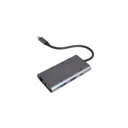 Hub USB Accsup HUB USB-C 9 EN 1 100W GRIS ANTHRACITE