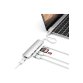 Hub USB Satechi HUB USB-C 6 EN 1 CABLE ARGENT