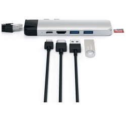 Hub USB Satechi HUB USB-C 6 EN 1 SILVER