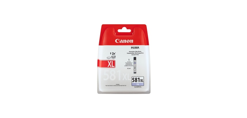 Cartouche d'encre Canon CLI-581 BLEU PHOTO XL