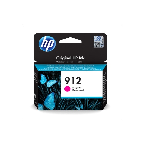 Cartouche d'encre Hp HP 912 Cartouche d'Encre Magenta Authentique (3YL78AE) pour HP OfficeJet Pro 8010 series / 8020 series