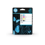 Cartouche d'encre Hp HP 903 Pack de 4 Cartouches d'Encre Noire, Cyan, Magenta, Jaune Authentiques (6ZC73AE) pour HP OfficeJet 6950, HP OfficeJet Pro 6960 / 6970