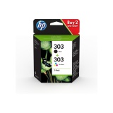 Cartouche d'encre Hp HP 303 Pack de 2 Cartouches d'Encre, Noire et Trois Couleurs, Authentiques (3YM92AE)