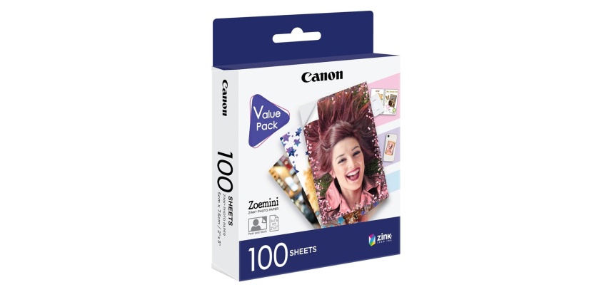 Consommable pour imprimante photo Canon Zink ZP-2030  100 FEUILLES pour Zoemini 1 et 2