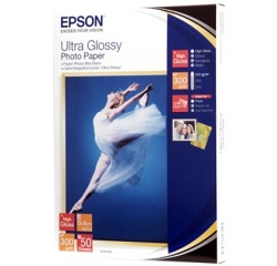 Papier d'impression Epson Papier Photo Ultra Glossy - 13x18cm - 50 Feuilles - 300g/m²