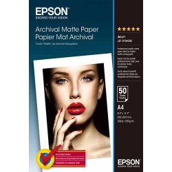 Papier d'impression Epson Papier Mat Archival - A4 - 50 Feuilles - 189g/m²