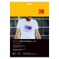 Papier d'impression Kodak Papier transfert textile clair t-shirt, 5 feuilles, compatible avec toutes les imprimantes à jet d''encre