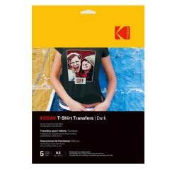 Papier d'impression Kodak T-shirt Transfer Dark 5 feuilles