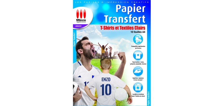 Papier d'impression Micro Appli Papier Transfert T-Shirt pour Textiles Clairs