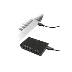 Lecteur carte mémoire Accsup USB 2.0 Noir