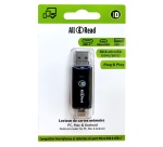 Lecteur carte mémoire Ideal multiformats All4Read USB A et USB C vers Micro-USB 4-en-1