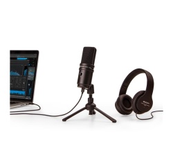 Microphone Zoom ZUM-2PMP - Pack Microphone Podcast USB avec Casque, trépied et câble