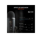 Microphone Blue Microphones USB Yeti Noir, Plug & Play sur PC et Mac
