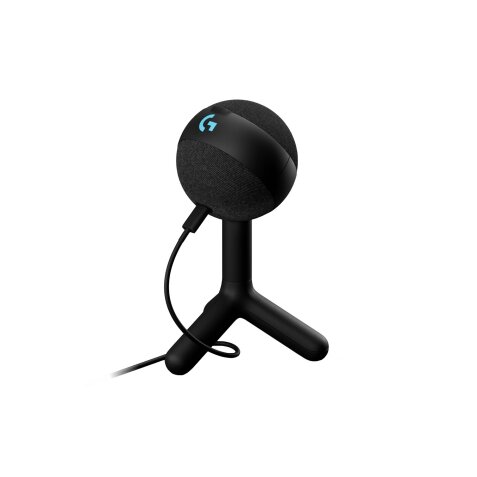 Microphone Logitech G Yeti Orb gaming RVB à condensateur avec LIGHTSYNC pour PC/Mac - Noir