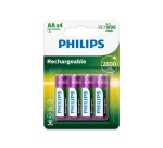 Pile rechargeable Philips PILES X4 AA 2600 MAH