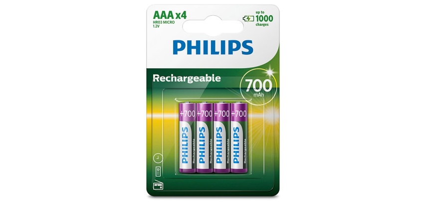 Pile rechargeable Philips PILES RECHARGEABLE AAA LR03 700 MAH
