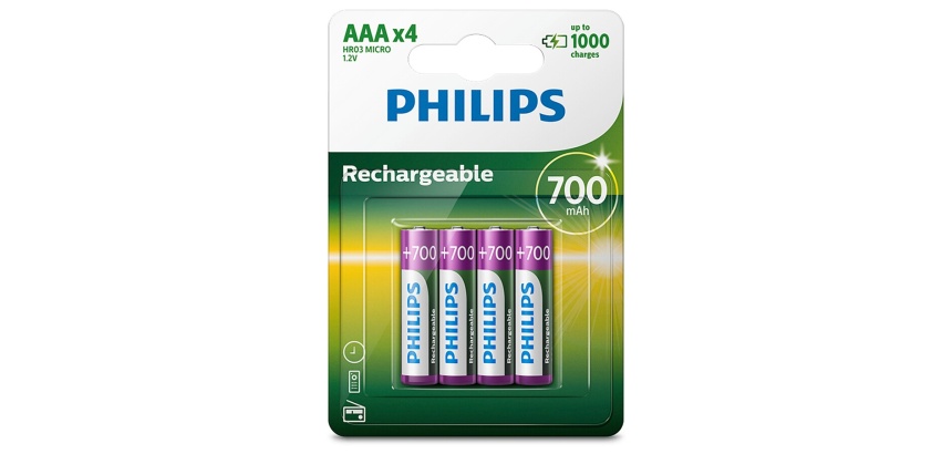 Pile rechargeable Philips PILES RECHARGEABLE AAA LR03 700 MAH