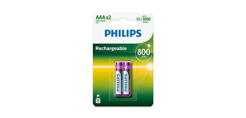 Pile rechargeable Philips PILES RECHARGEABLE AAA LR03 800 MAH