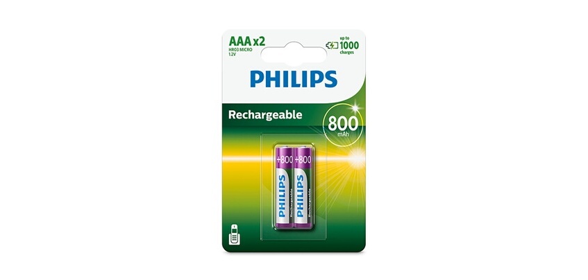 Pile rechargeable Philips PILES RECHARGEABLE AAA LR03 800 MAH