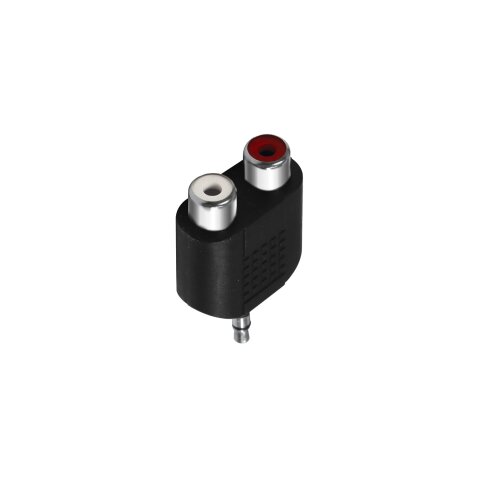 Câble et Connectique Accsup ADAPTATEUR JACK 3,5 STEREO MALE / 2 X RCA FEMELLE