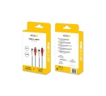 Câble et Connectique Accsup CABLE 2 RCA MALE / 2 RCA FEMELLE 2,5M NOIR