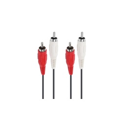 Câble et Connectique Accsup CABLE 2 RCA MALE / 5M NOiR