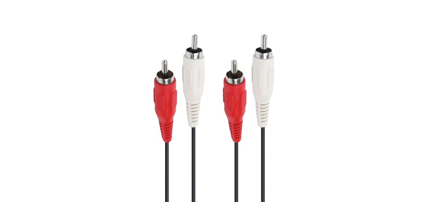 Câble et Connectique Accsup CABLE 2 RCA MALE / 5M NOiR