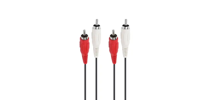 Câble et Connectique Accsup 2 RCA MALE 1,5M NOiR