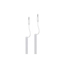 Câble et Connectique Accsup CABLE SPIRALE JACK 3,5 / JACK 3,5 1,5M BLANC