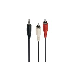 Câble et Connectique Accsup CABLE JACK 3,5 MALE / 2 X RCA MALES 5M NOIR