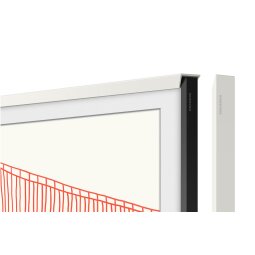 Support mural pour écran plat Samsung Cadre The Frame 65'''' Blanc Biseaute 2021/2022/2023