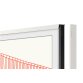 Support mural pour écran plat Samsung Cadre The Frame 65'''' Blanc Biseaute 2021/2022/2023