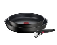 Batterie de cuisine Tefal LOT 2 POELES 22/26 CM + POIGNEE AMOVIBLE INGENIO ECO RESIST INDUCTION L3979002
