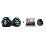 Enceinte PC Hecate Paire d'Enceintes Gaming RGB  HECATE G1000 Bluetooth 10W Noir