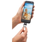 SanDisk Ultra Dual m3.0 lecteur USB flash 64 Go USB Type-A / Micro-USB 3.2 Gen 1 (3.1 Gen 1) Noir, Argent, Transparent