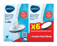 Cartouche filtre à eau Brita Pack de 6 filtres MicroDisc