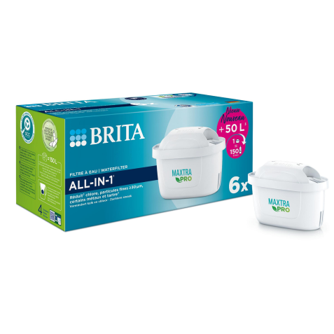 Cartouches filtrantes Brita Maxtra Pro - AIO -  Pack 6 filtres