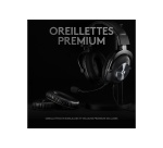 Casque PC Logitech BUNDLE Logitech G PRO X Gaming Headset filaire noir + REPOSE CASQUE